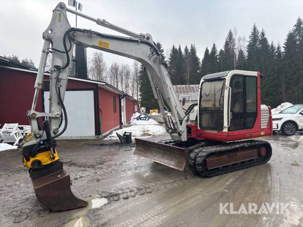 Grävmaskin Takeuchi Take-job TB070 med tiltrotator och redskap