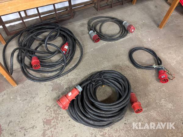 Diverse 3-fas kabel 32ampere