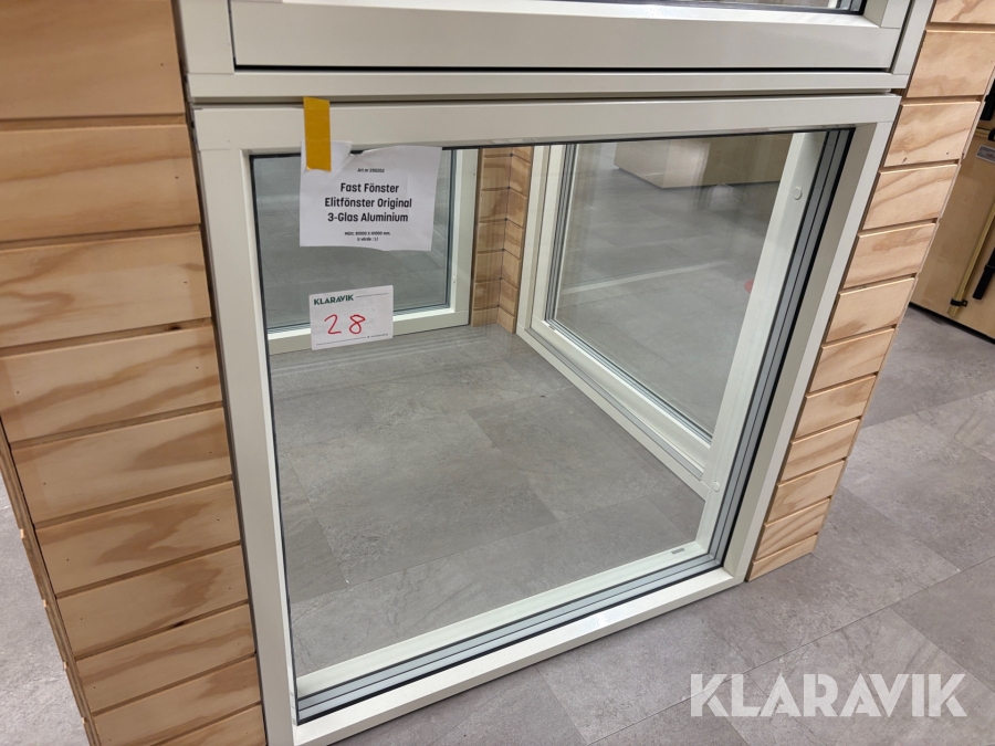 Fast Fönster Elitfönster 3-glas Aluminium