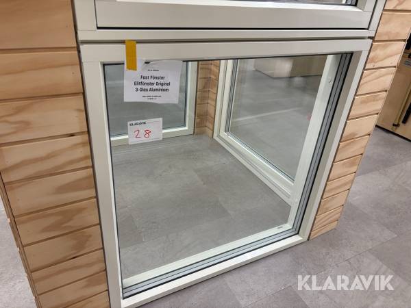 Fast Fönster Elitfönster 3-glas Aluminium