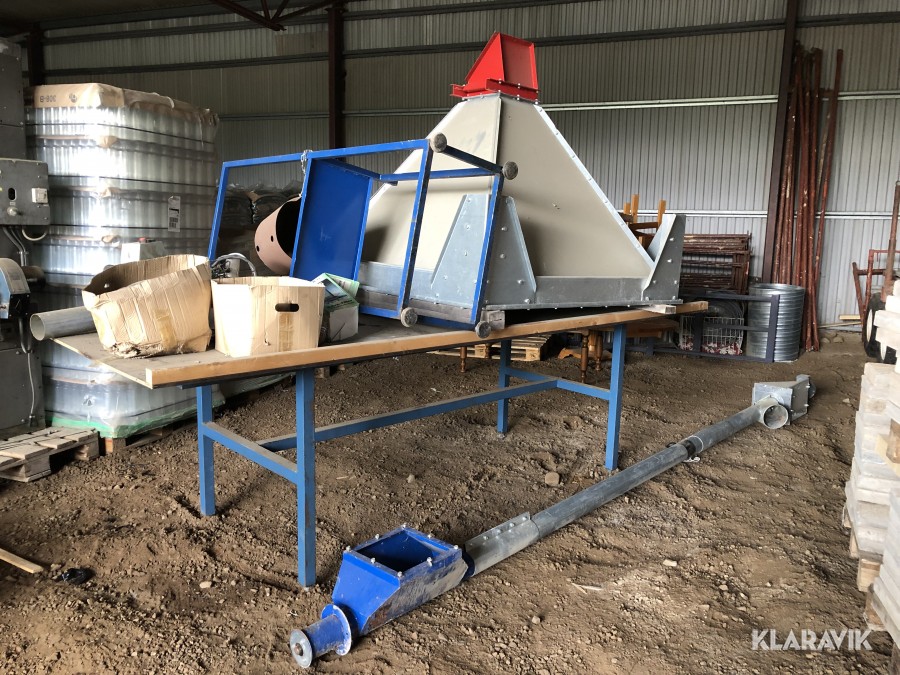 Oljepress med silo + matarskruv