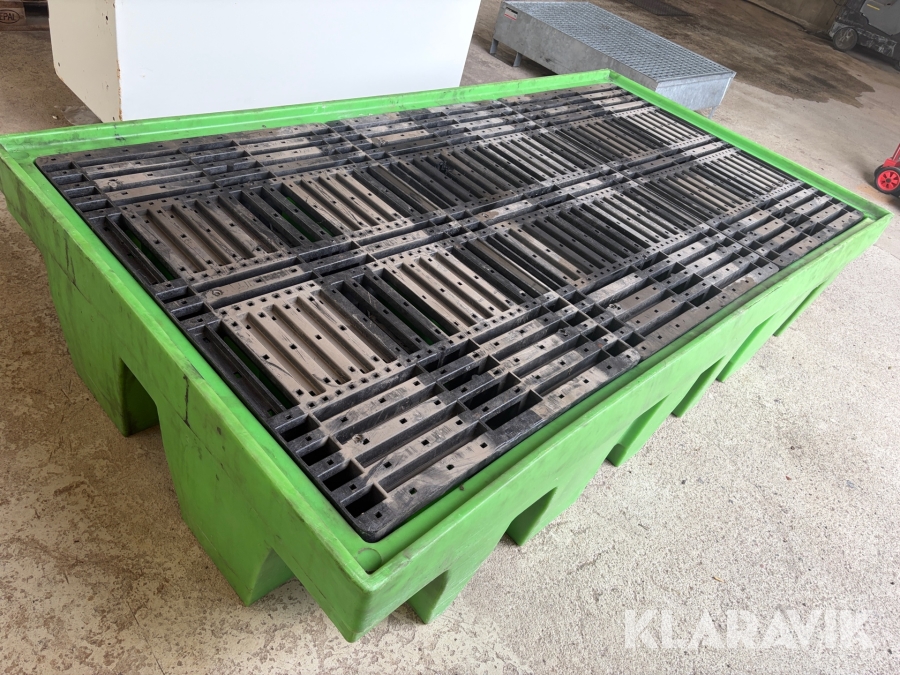 Uppsamlingskärl för 2 IBC container