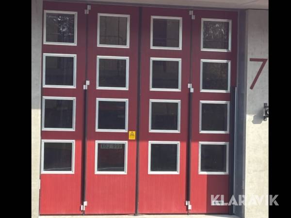 Industriport Torverk Q-Door FX Eldriven 4delad vikport -komplett