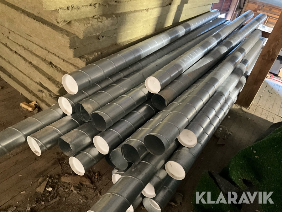 Ventrör oisolerade 125mm