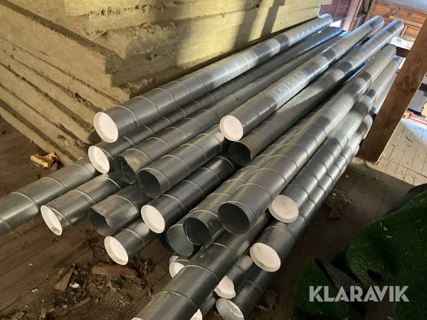 Ventrör oisolerade 125mm