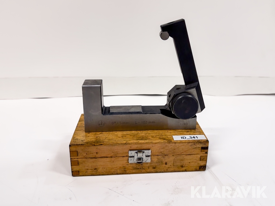 Tysktillverkad sinuslinjal, 100 mm, Högprecision för vinkelmätning Ultra-Präzision 1269
