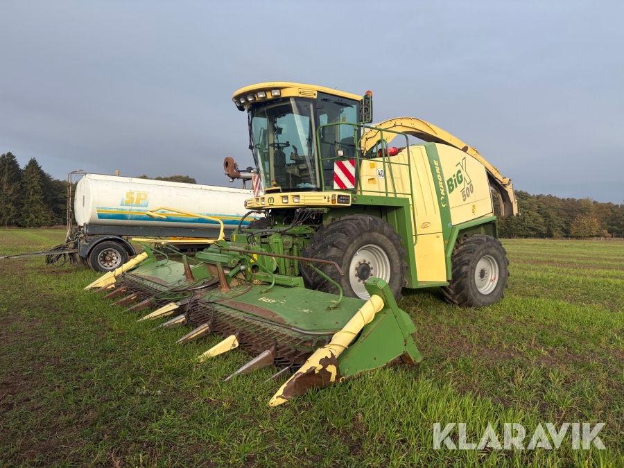 Exakthack Krone Big X 500 med majsbord & pickup