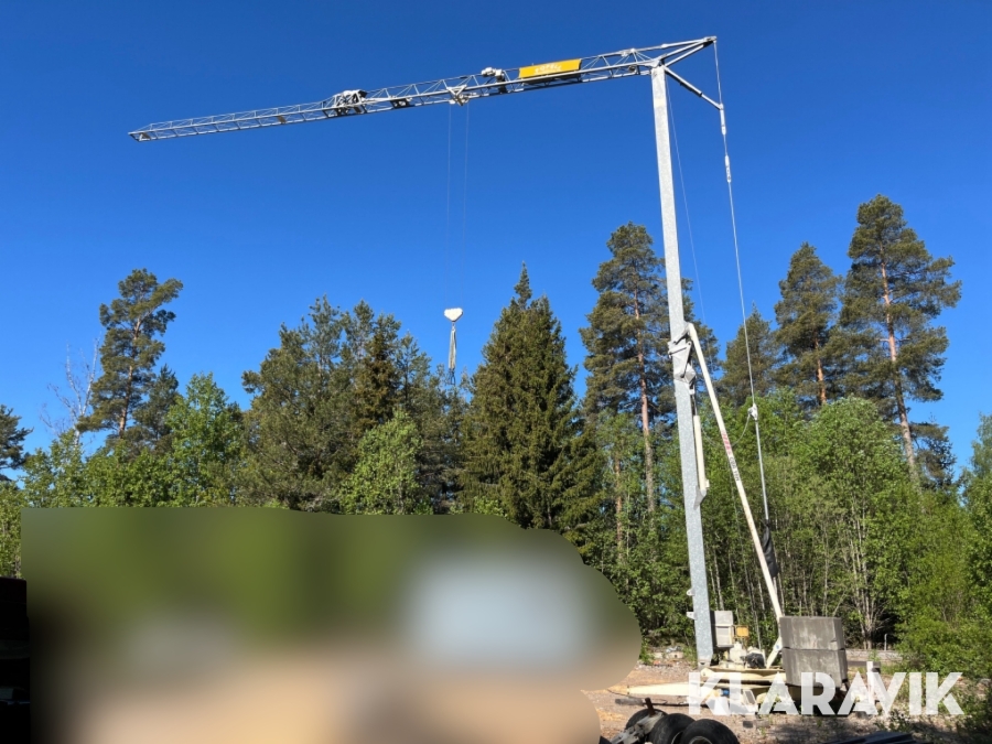 Kran / Tornkran Terex Comedil CBR 16H självresande med fjärrstyrning
