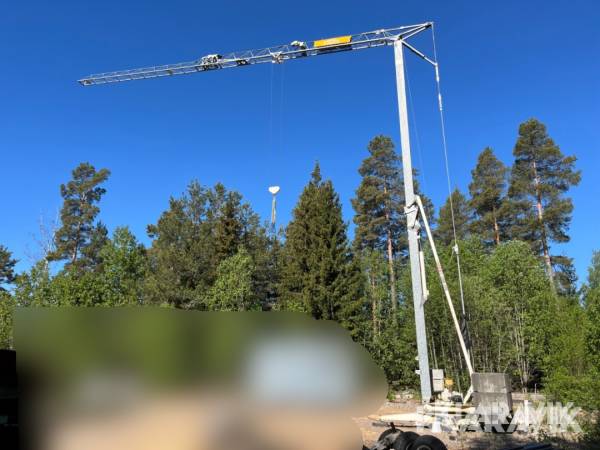 Kran / Tornkran Terex Comedil CBR 16H självresande med fjärrstyrning