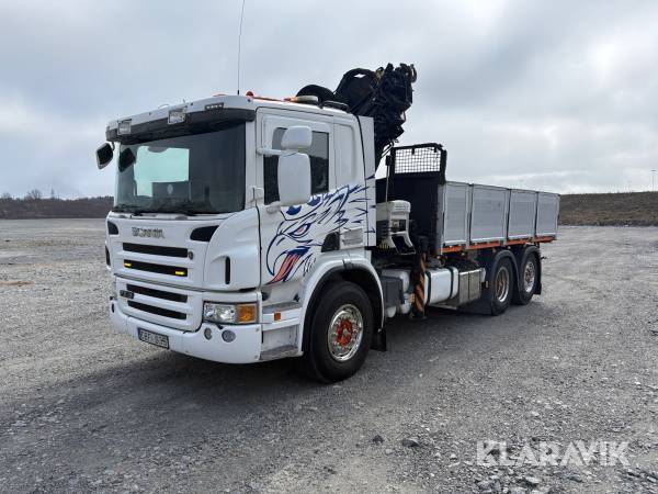 Kranbil Scania P380 LB6X2 med tipp 