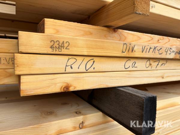 Diverse virke ca 0,7m3