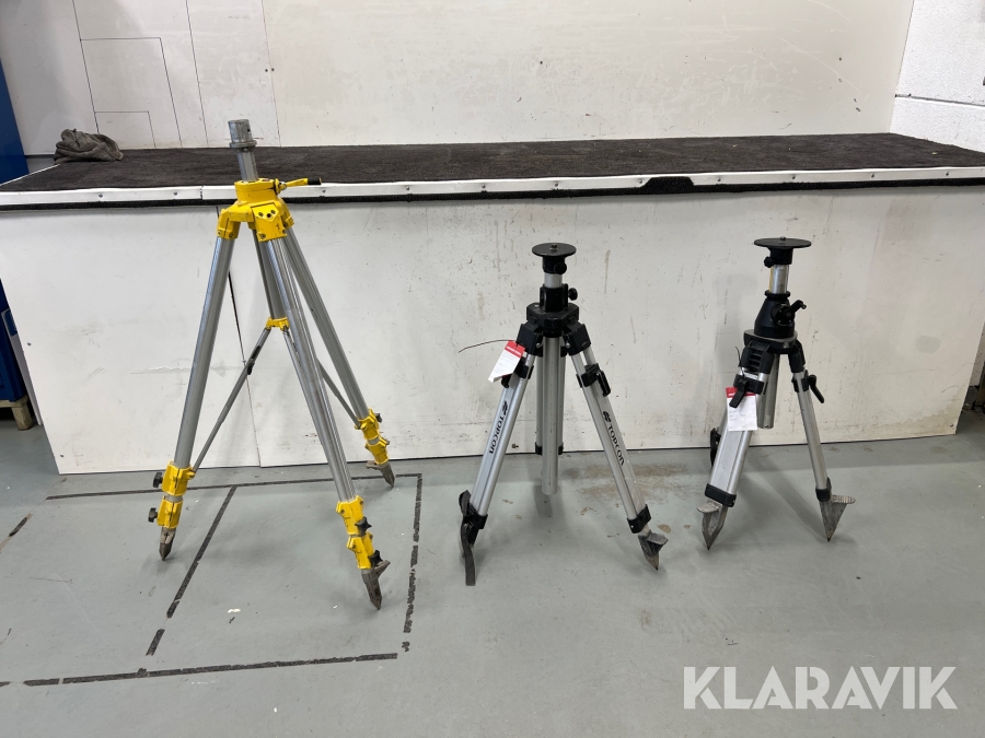 Instrumentstativ Topcon, Manfrotto 117 TP-3Y 3st