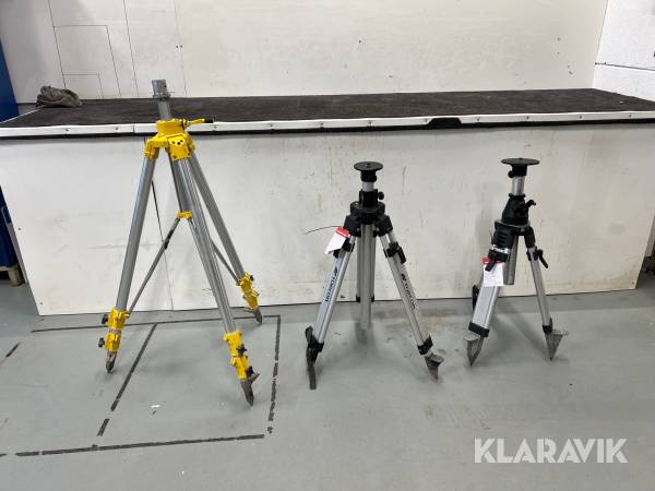 Instrumentstativ Topcon, Manfrotto 117 TP-3Y 3st