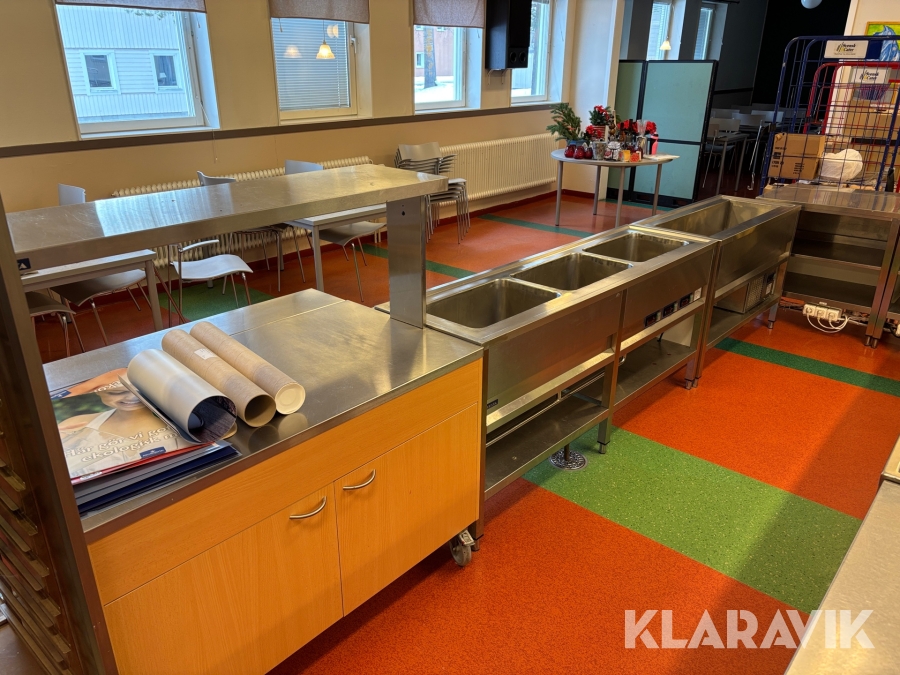 Serveringslina Idesta Skolvärmeri, Skolkyldisk, buffévagn 4 delar