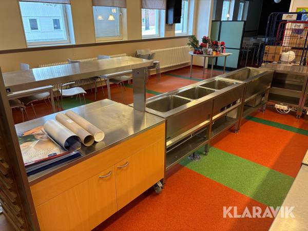 Serveringslina Idesta Skolvärmeri, Skolkyldisk, buffévagn 4 delar