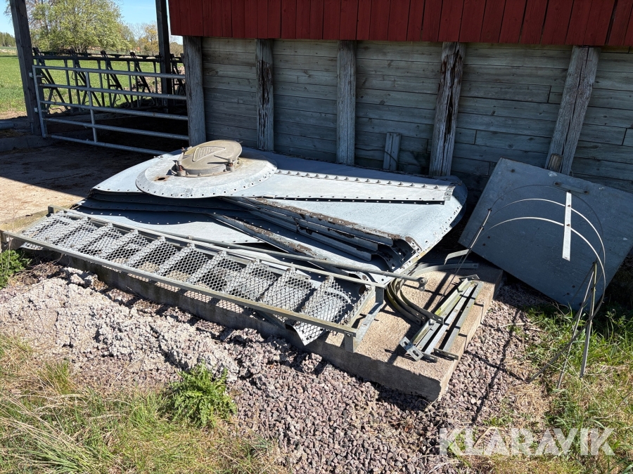 Galvaniserat plåttak till fodersilo