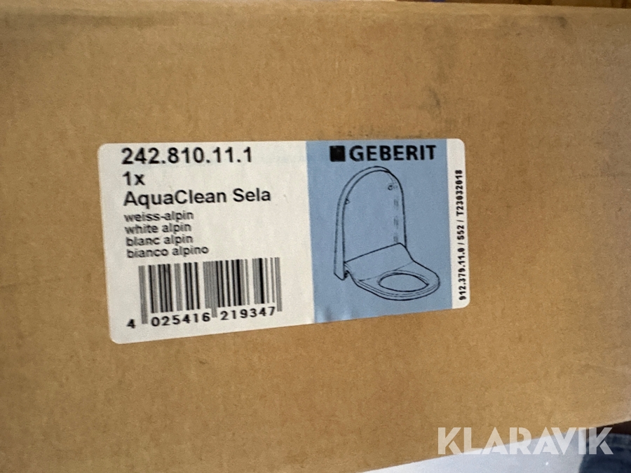 Komplett vägghängd WC GEBERIT DuoFix Omega