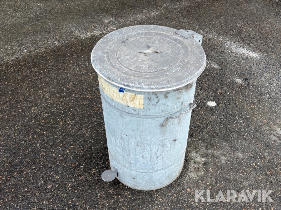 Soptunna i plåt