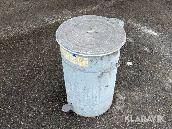 Soptunna i plåt