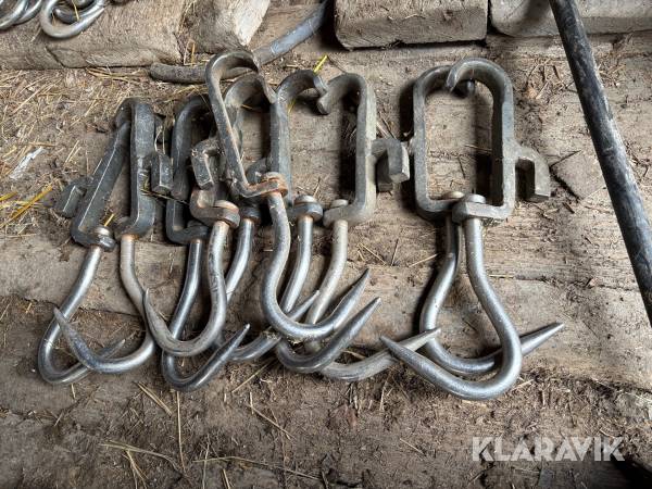 Slaktkrokar 10 st