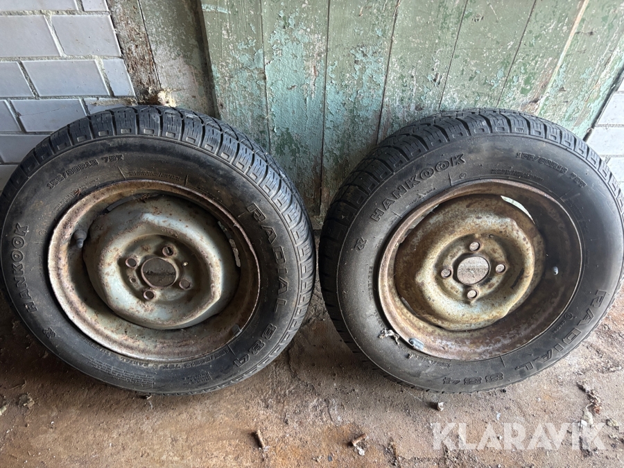 Hjul till släpkärra Hankook 155/80R13 4/100