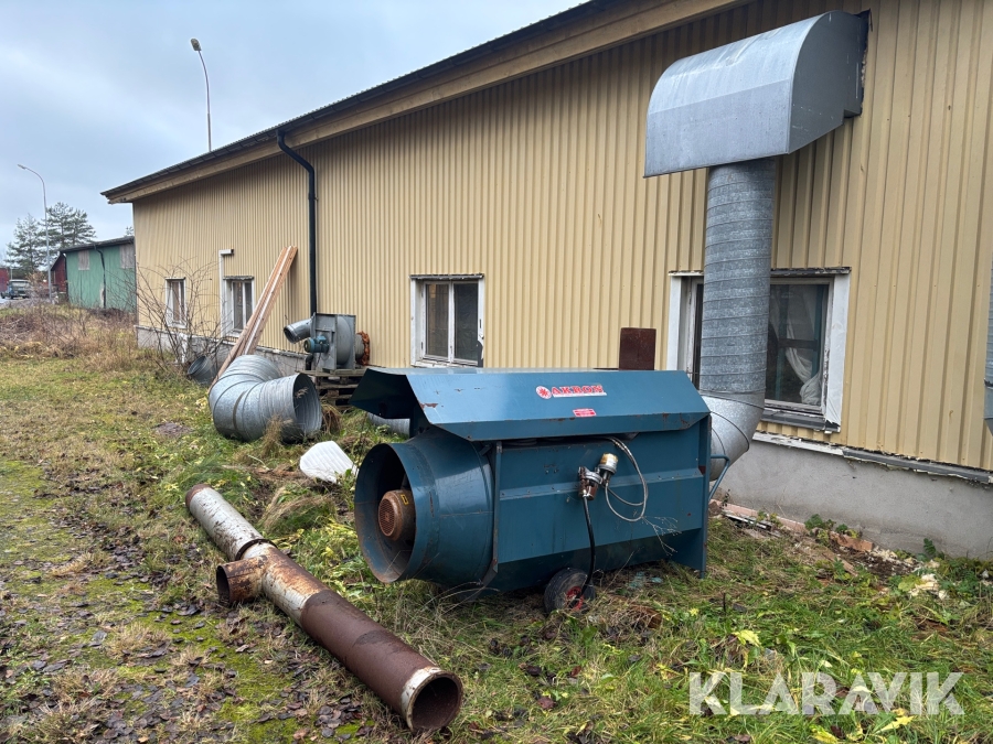 Varmluftspanna Akron 165 - Med oljebrännare
