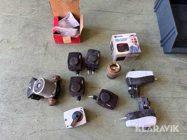 Ställdon, cirkulationspumpar och ventilmotor