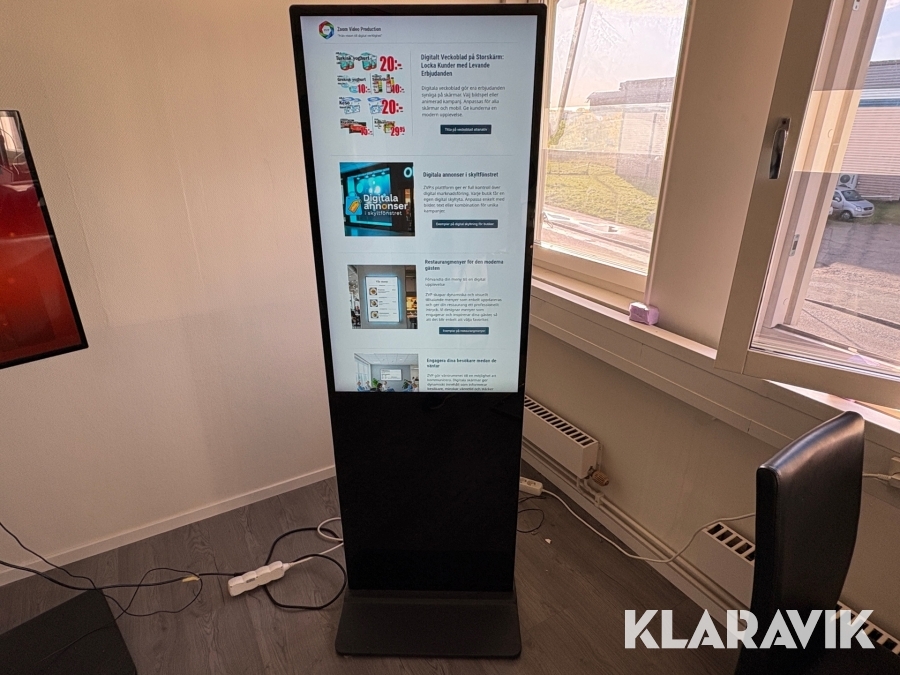 Digital reklamskylt med fot RoHS Advertising player