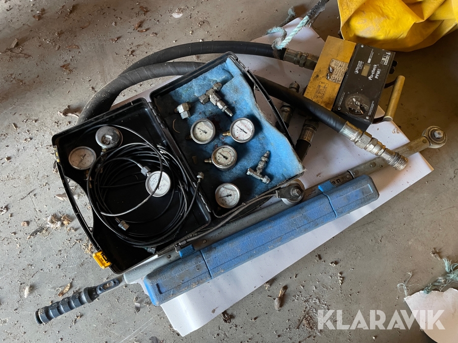 Flödesmätare hydraulik Flo-check PFM6-85 med div tillbehör