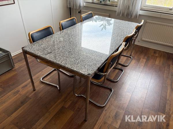 Konferensbord med 6 stolar