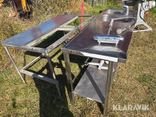 Rostfri diskbänk