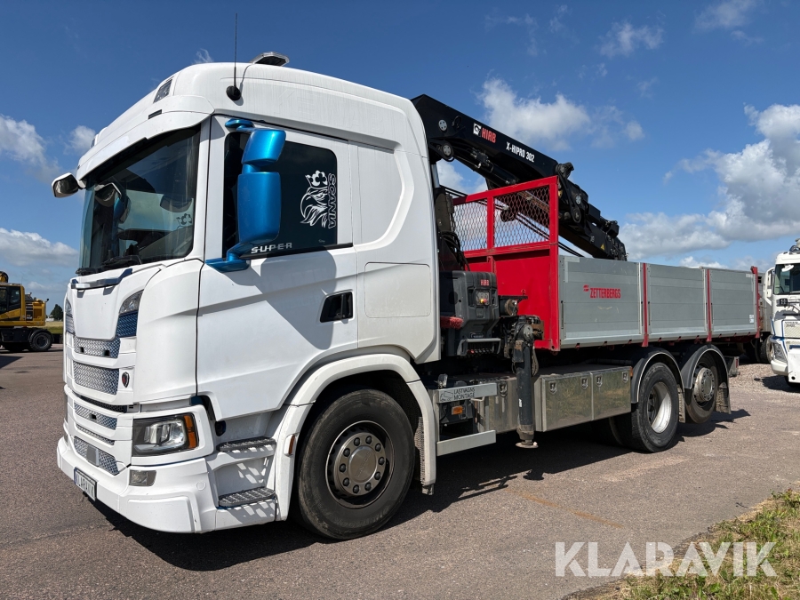 Kranbil Scania G410B6X2NB med tipp
