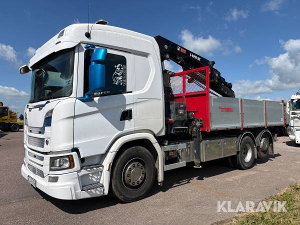Kranbil Scania G410B6X2NB med tipp