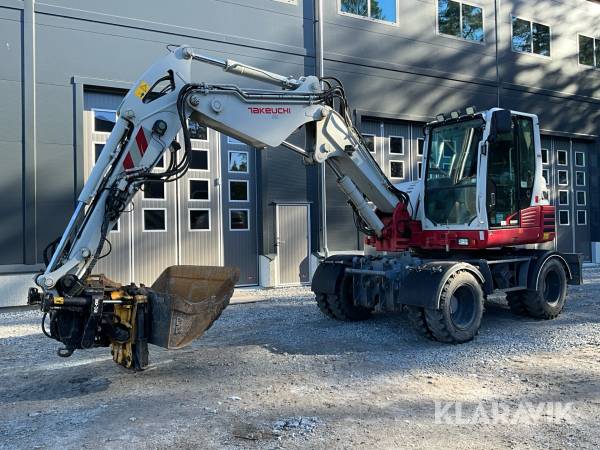 Grävmaskin Takeuchi TB295W med tiltrotator &  redskap