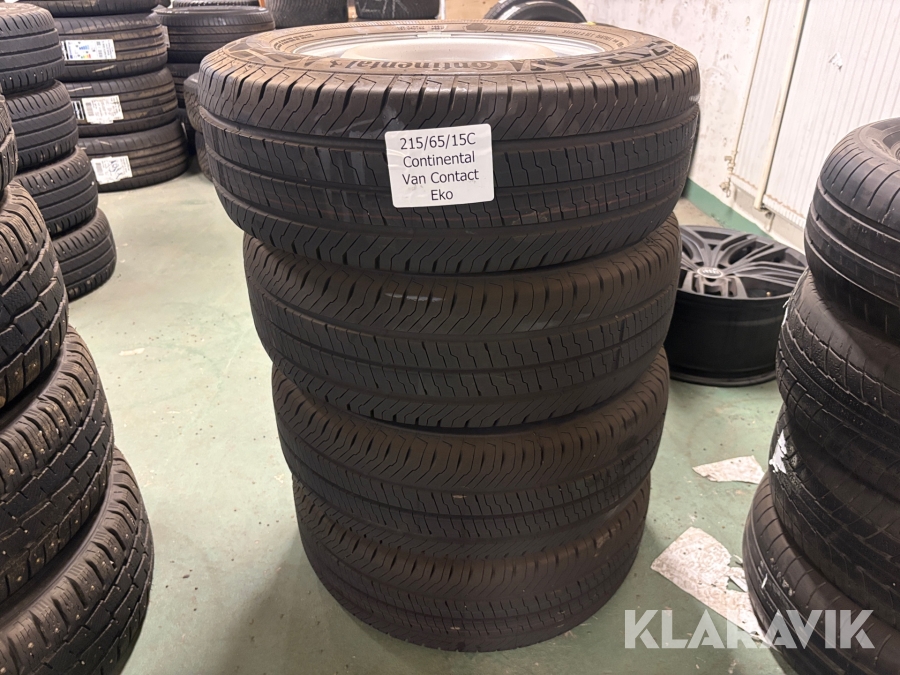 Däck med fälg Continental Van Contact Eko 215/65R15c 4st