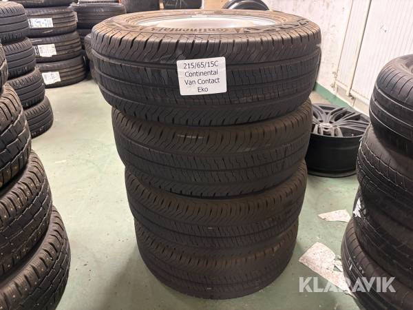 Däck med fälg Continental Van Contact Eko 215/65R15c 4st