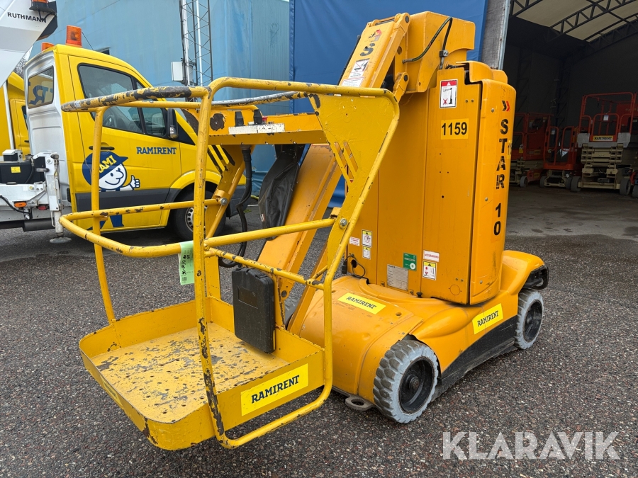 Pelarlift Haulotte Star 10 med jibb
