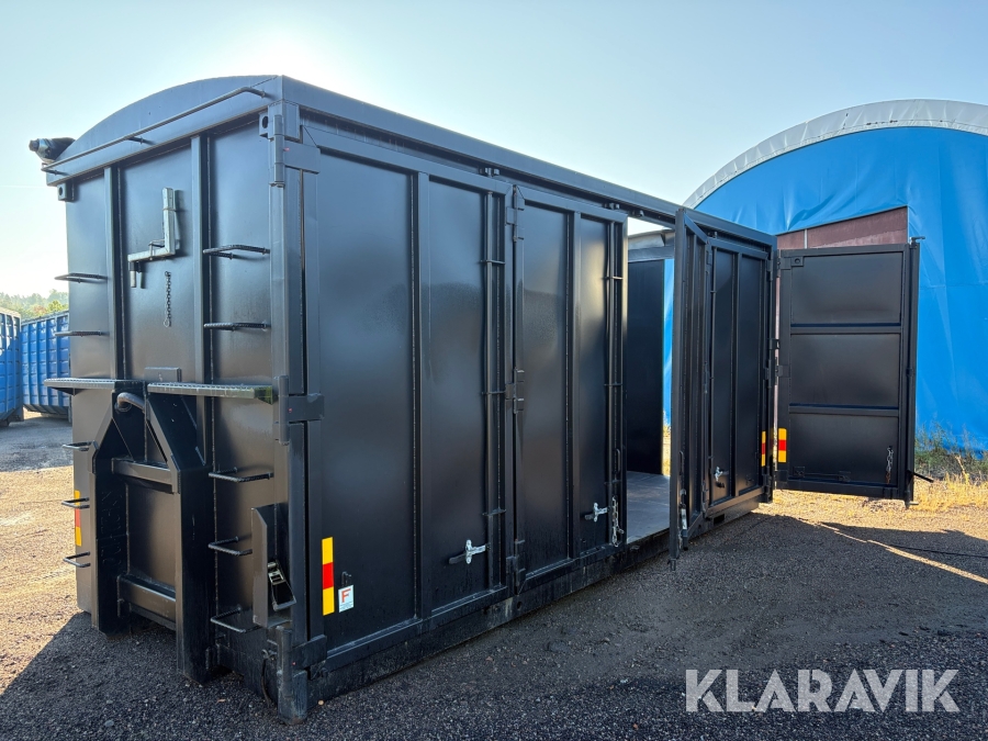 Lastväxlarcontainer med öppningsbar sida Flakab 40m3