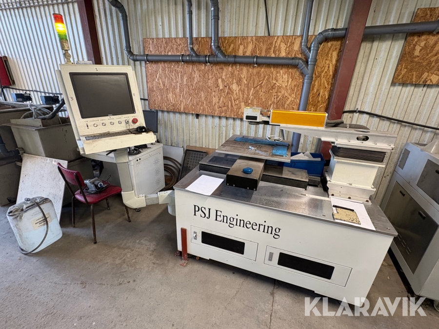 Parti med maskiner för ytbehandling & lasermärkning PSJ Engineering