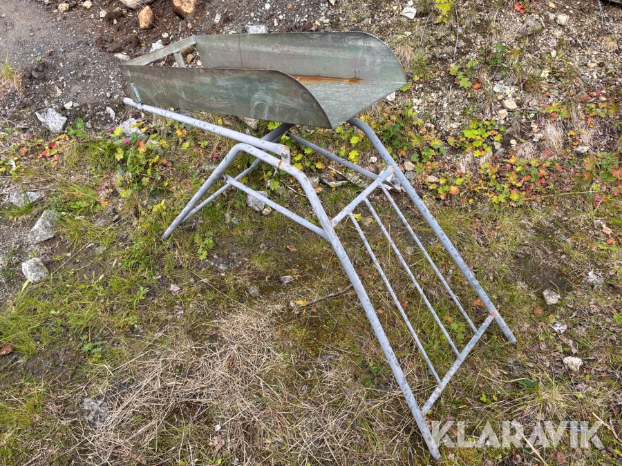 Stativ för säckfyllning av ved