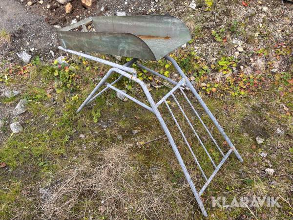 Stativ för säckfyllning av ved