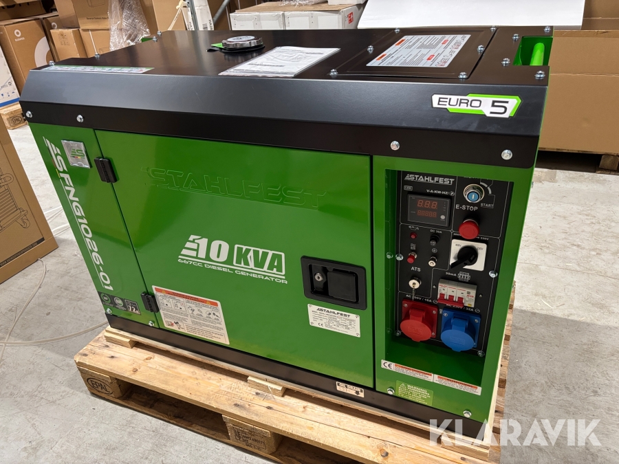 Generator / elverk 10 kVA Stahlfest SFNG 1026-01