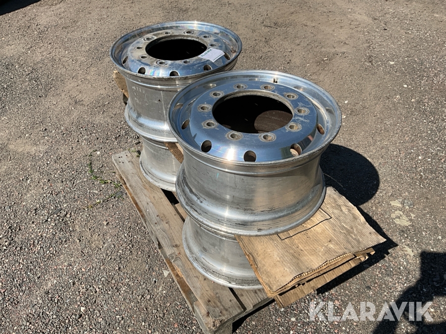 Aluminiumfälgar till lastbil Alcoa Dura-bright evo 4st