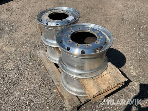 Aluminiumfälgar till lastbil Alcoa Dura-bright evo 4st