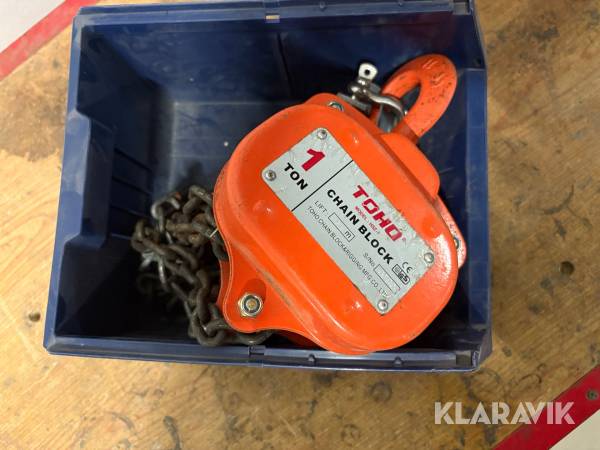 Lyftblock Toho 1 ton med kedja