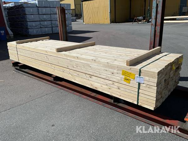 Virkespaket hyvlad regel 45x120 445löpmeter