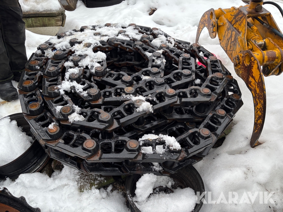 Fettfyllda kedjor till bandgrävare Hosenda 190 pitch 2 st