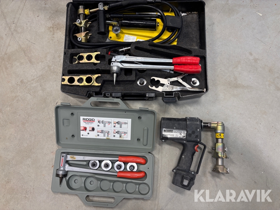 Pressverktyg VVS Rehau Tautolool A2 och Baudat HHP