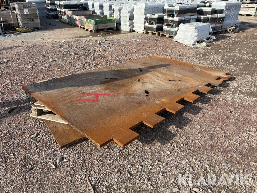 Körplåtar 2st tandade 3x2m
