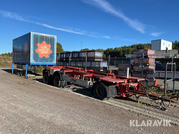 Lastbilssläp med lösskåp Fligel DWP300